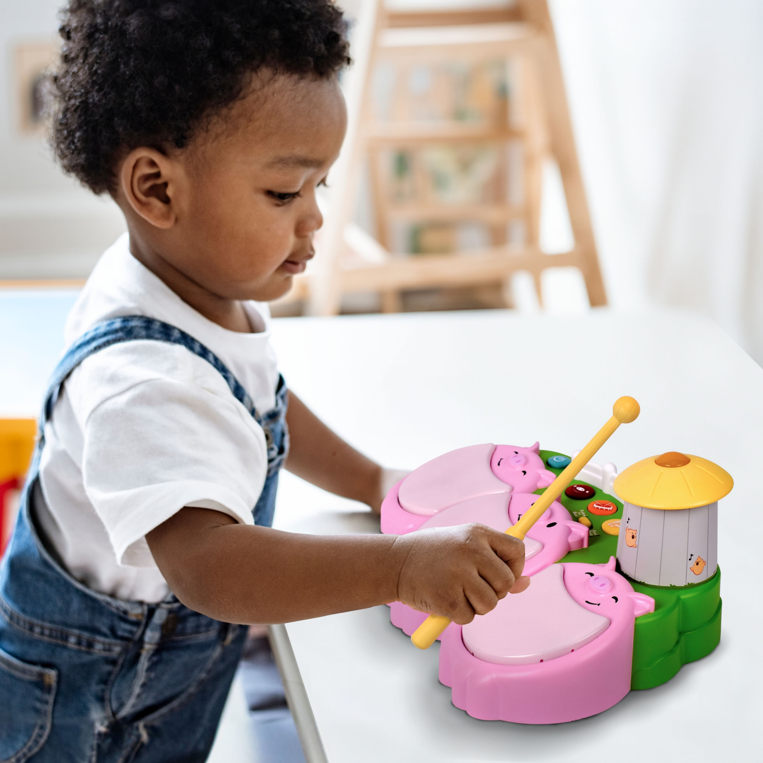 slide 5 of 8, Acorn Avenue 3 Little Pigs Drum Set, 1 ct