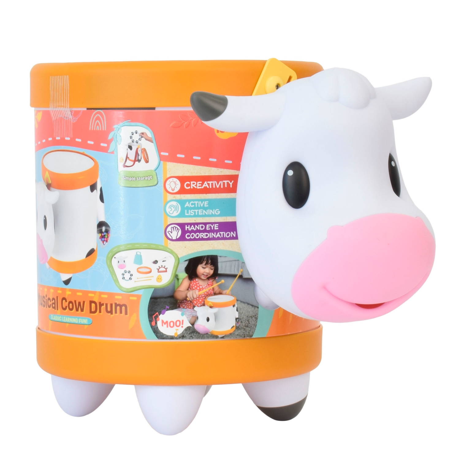 slide 2 of 5, Acorn Avenue Cow Bell Music Set, 1 ct