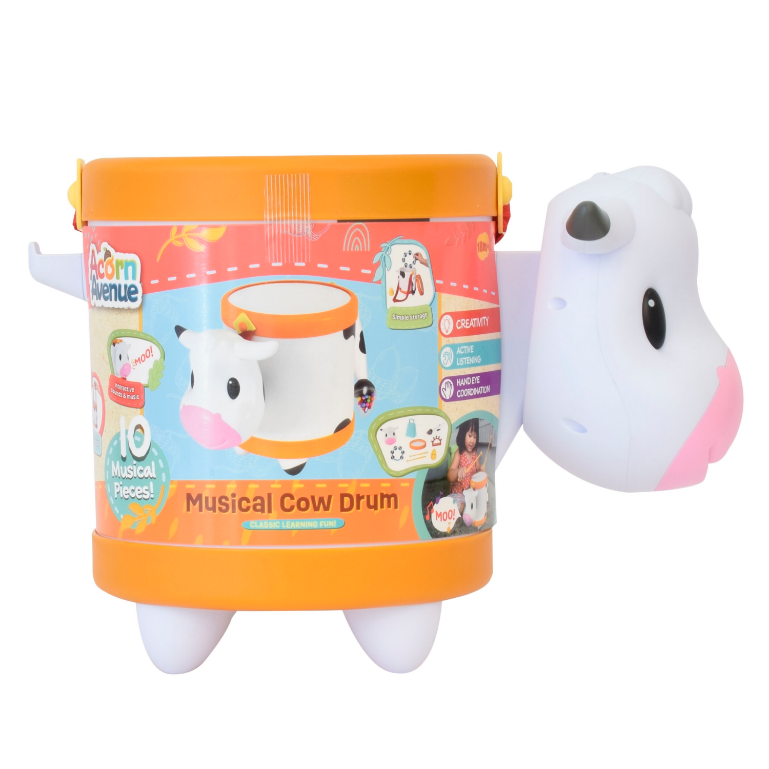 slide 3 of 5, Acorn Avenue Cow Bell Music Set, 1 ct