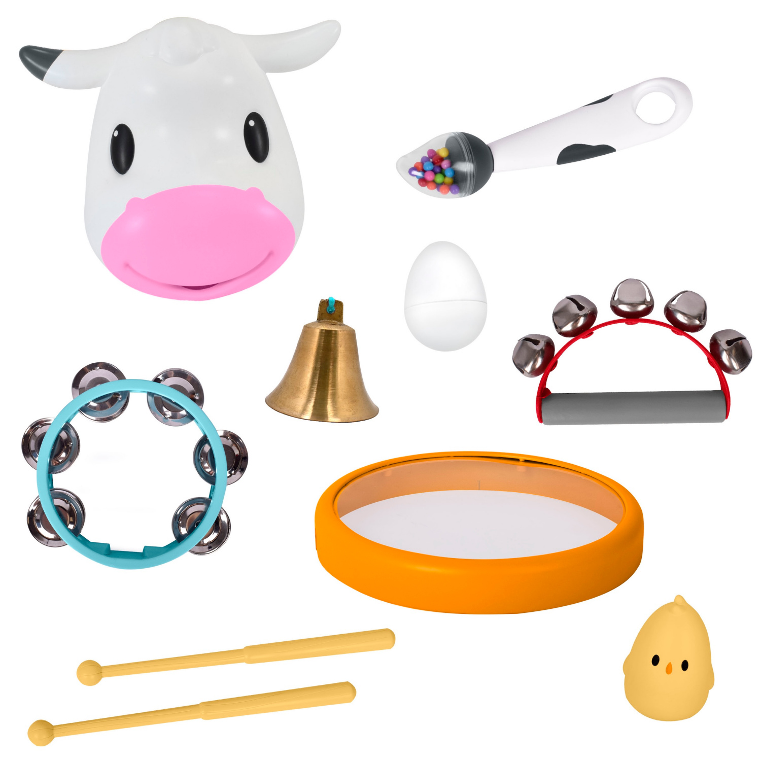 slide 5 of 5, Acorn Avenue Cow Bell Music Set, 1 ct