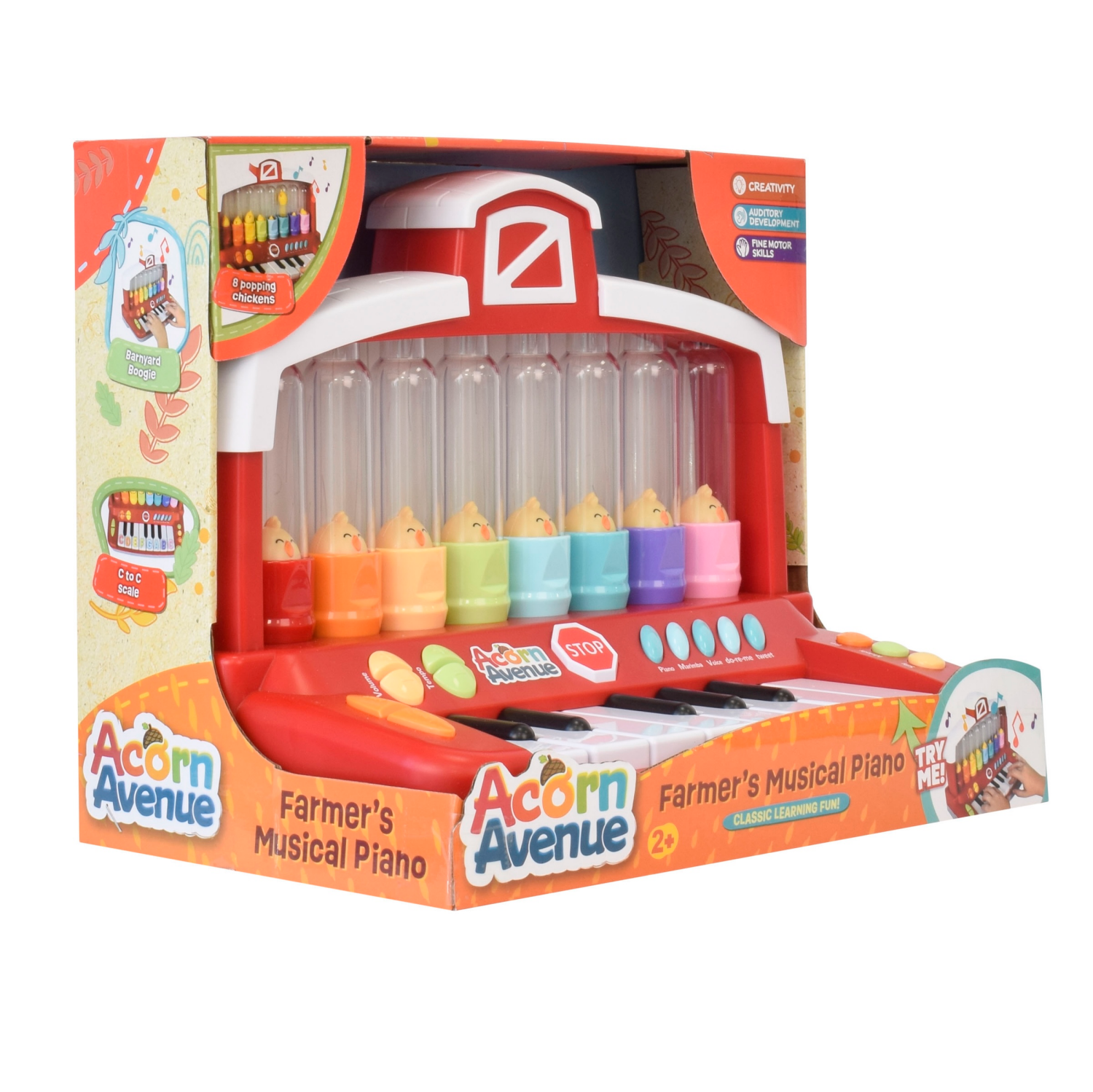 slide 2 of 8, Acorn Avenue Musical Keyboard, 1 ct