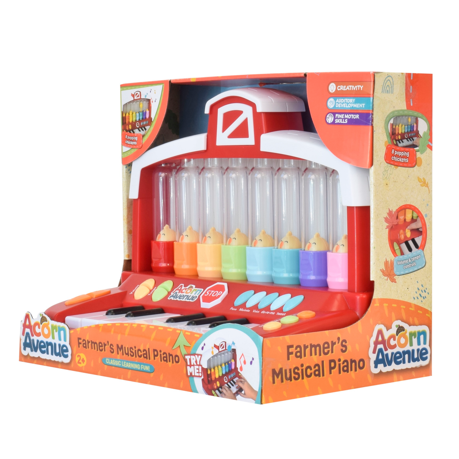 slide 4 of 8, Acorn Avenue Musical Keyboard, 1 ct