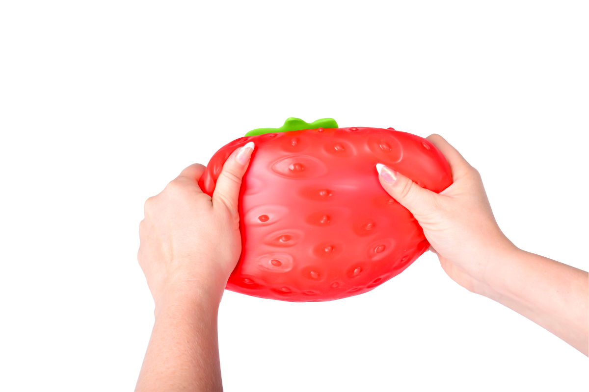 slide 2 of 3, Fun Garden Squishy Strawberry, 1 ct