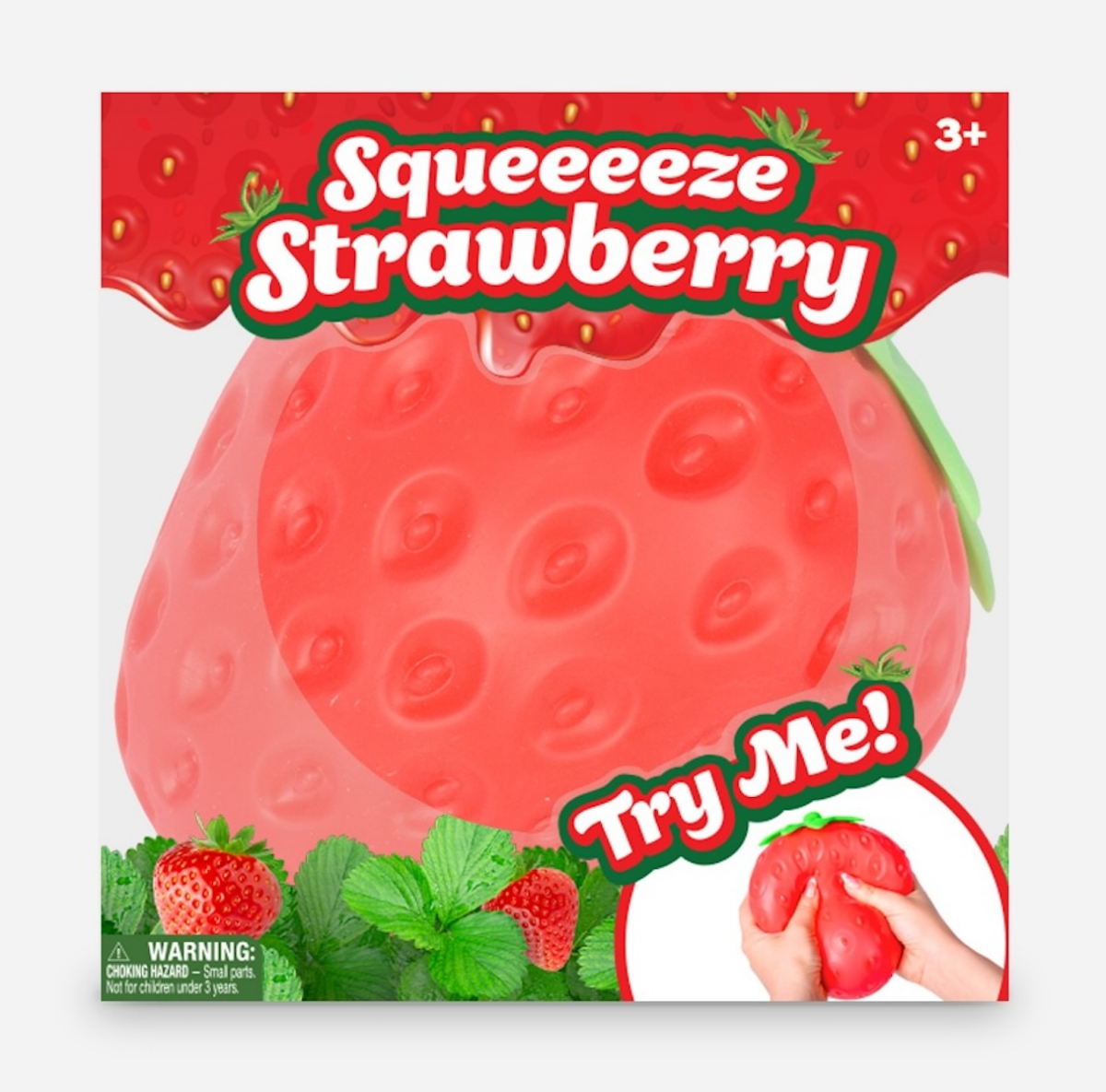 slide 1 of 3, Fun Garden Squishy Strawberry, 1 ct