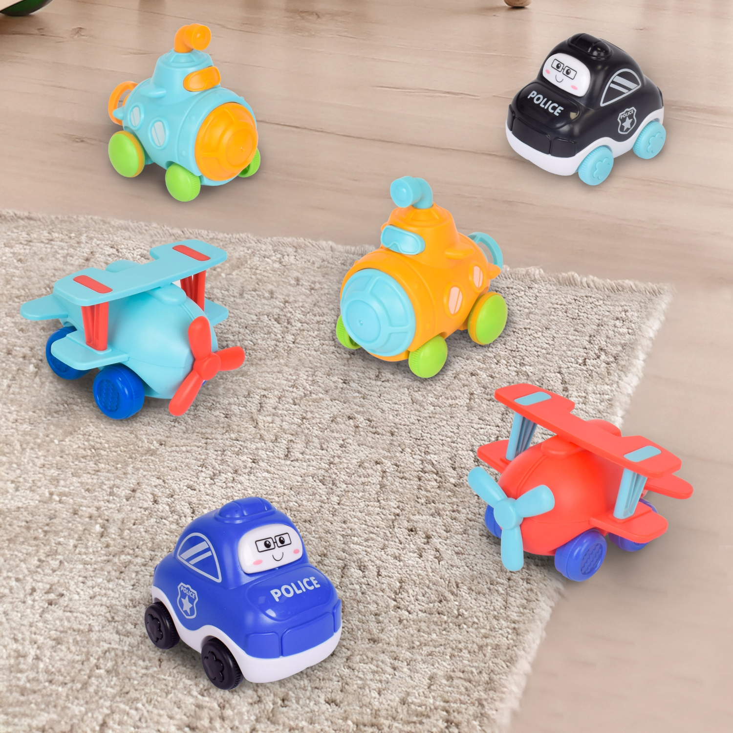 slide 2 of 4, Acorn Avenue Cartoon Cars, 1 ct