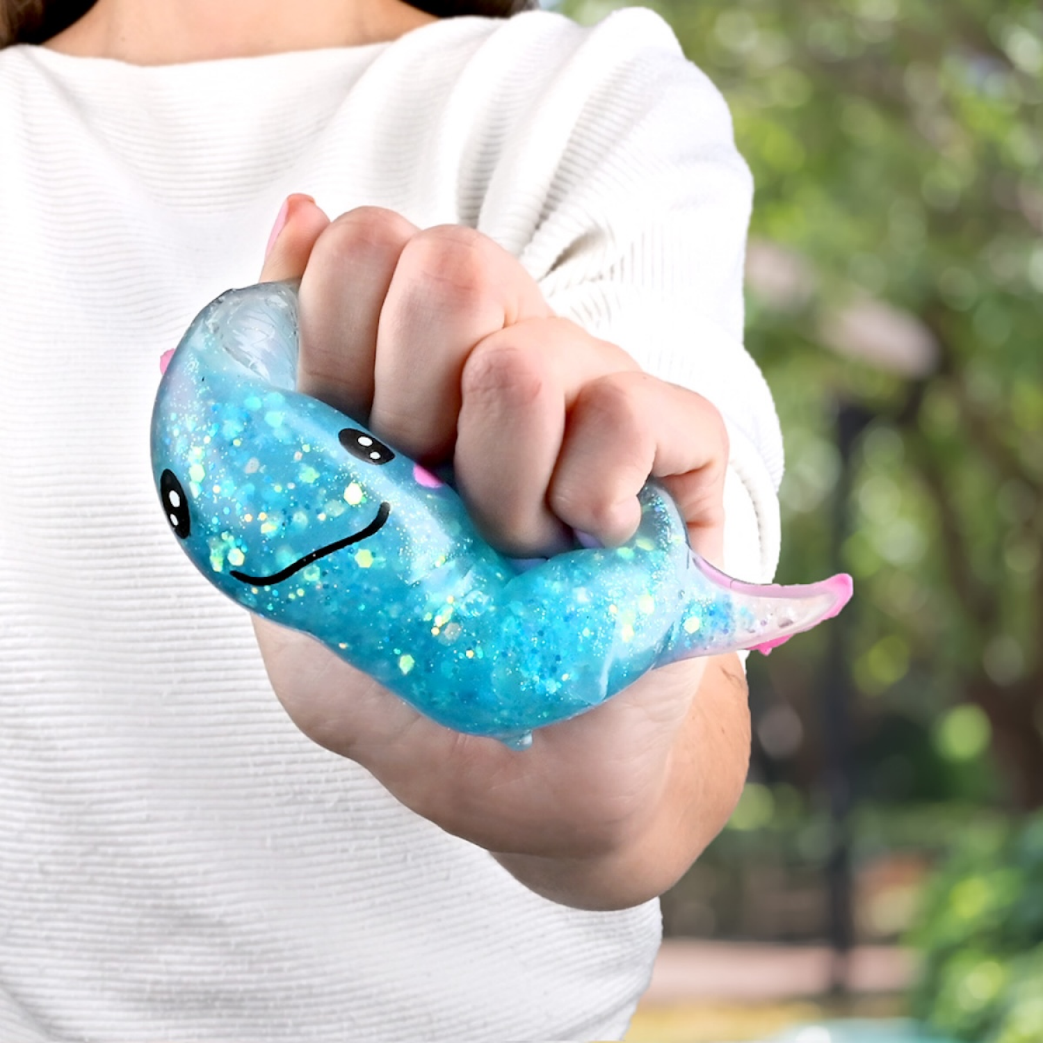 slide 4 of 4, Toymendous Axolotl Squishy, 1 ct