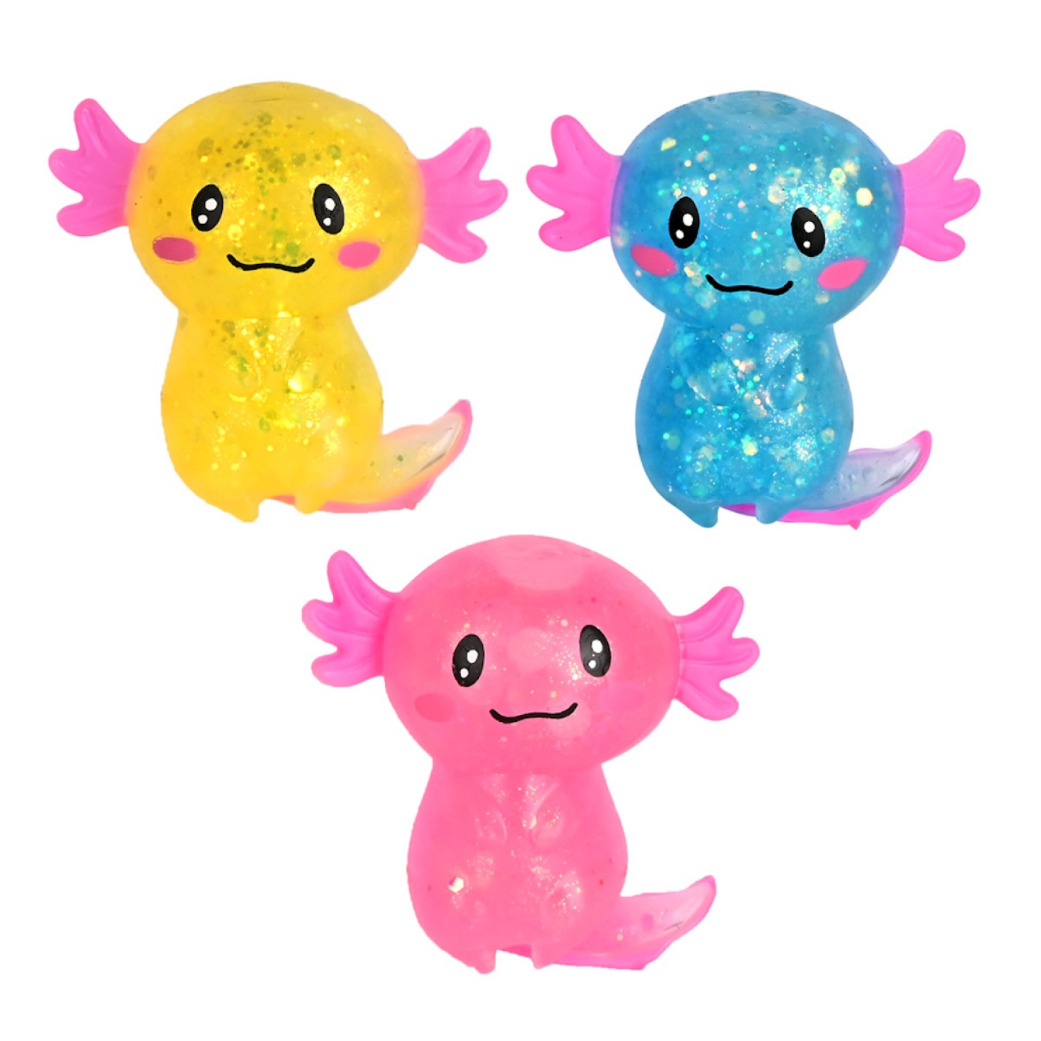 slide 2 of 4, Toymendous Axolotl Squishy, 1 ct