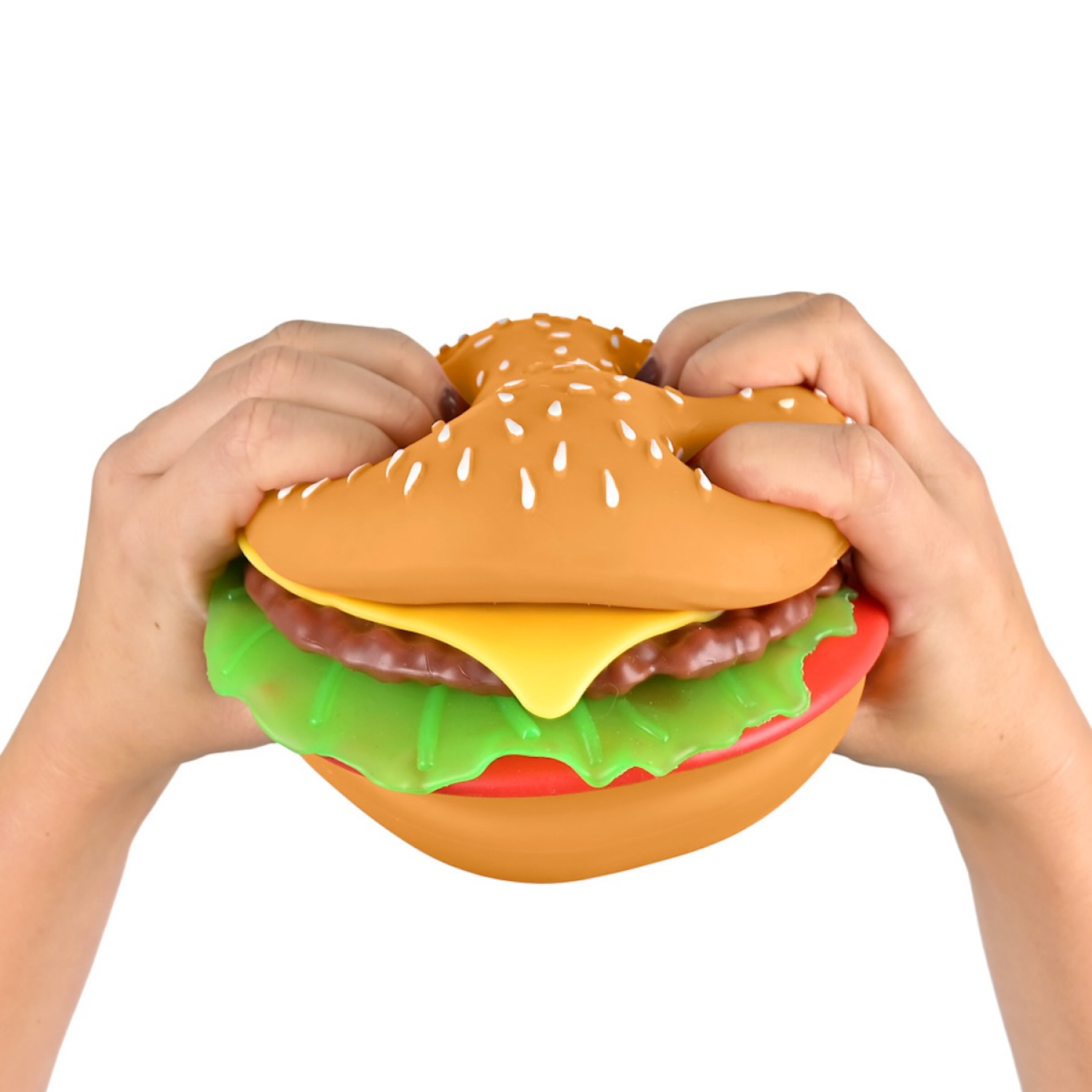 slide 2 of 4, Toymendous Stretchy Burger, 1 ct