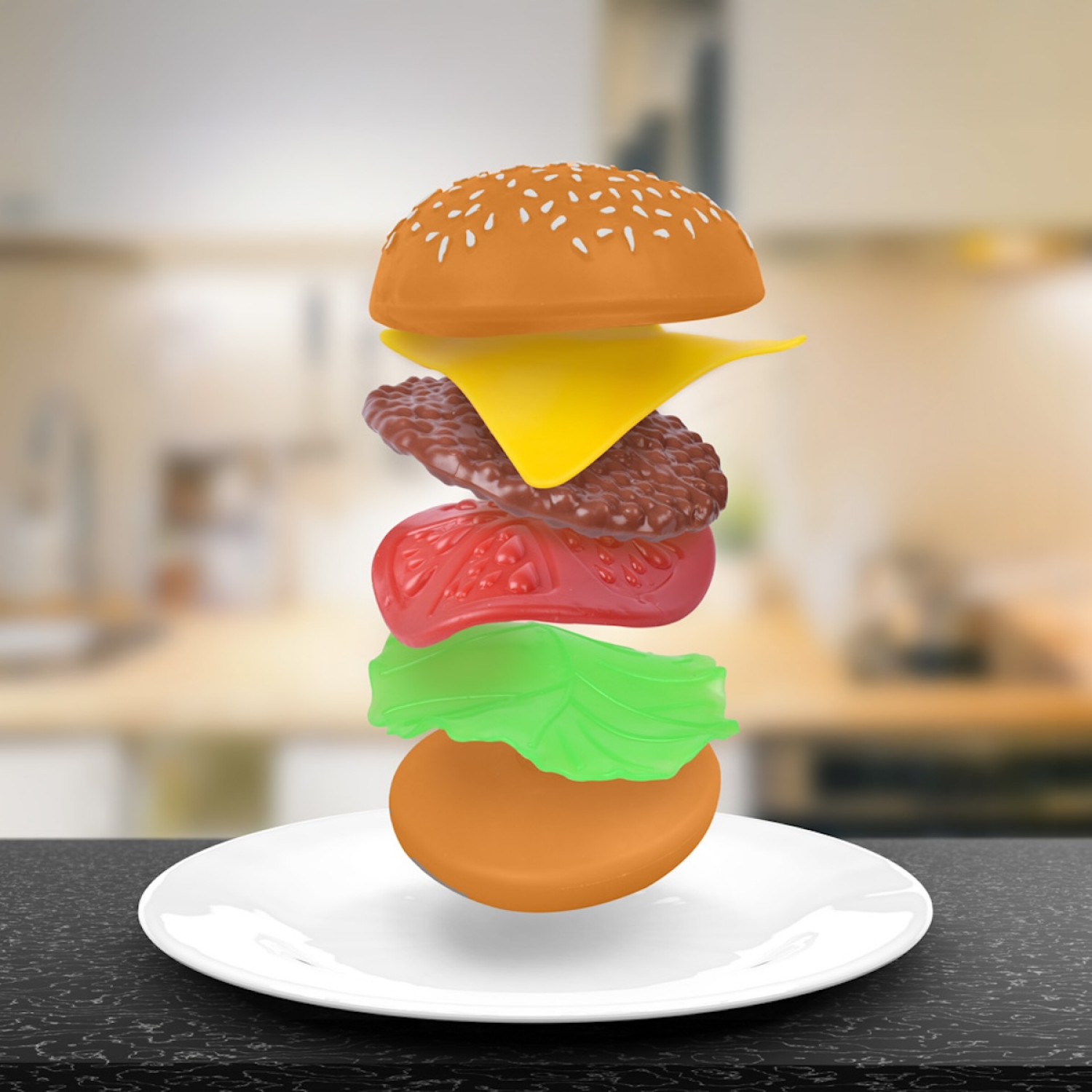 slide 4 of 4, Toymendous Stretchy Burger, 1 ct