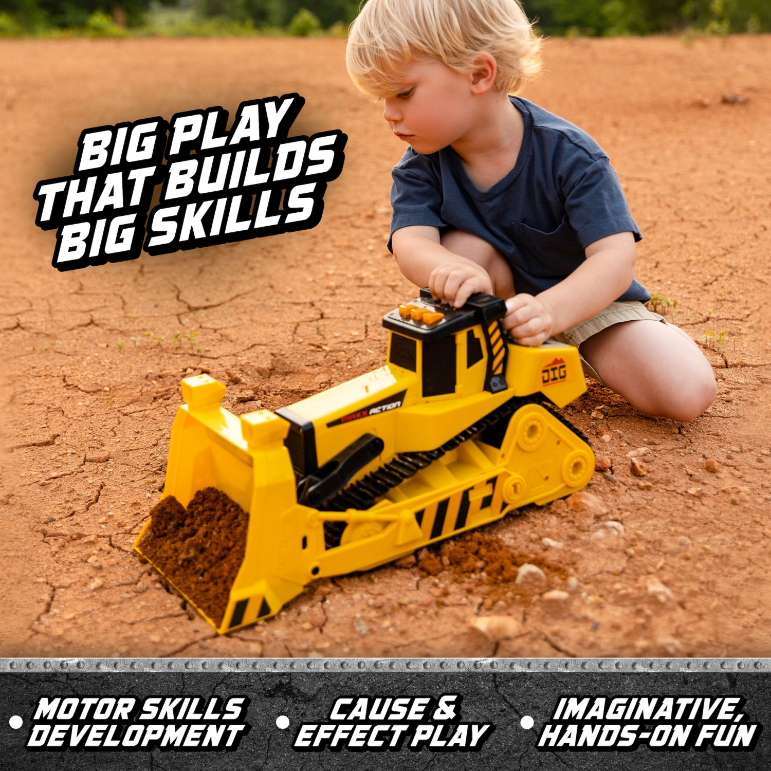 slide 2 of 5, Maxx Action L&s Maxx Power Dozer, 1 ct