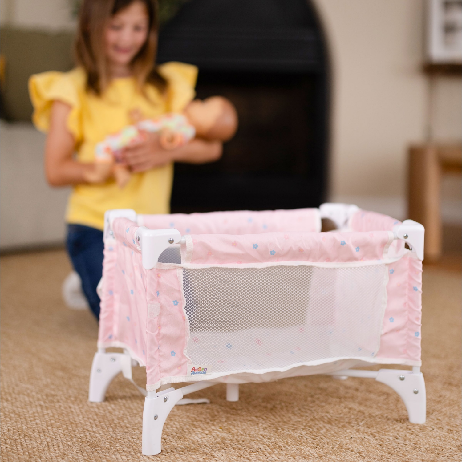 slide 3 of 5, Acorn Avenue My Baby Dolls Pac N Play, 1 ct