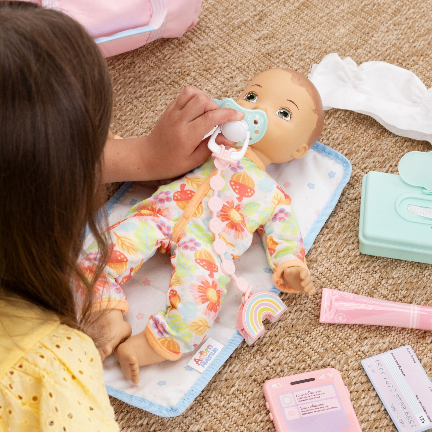 slide 3 of 5, Acorn Avenue My Baby Doll Diaper Playset, 1 ct