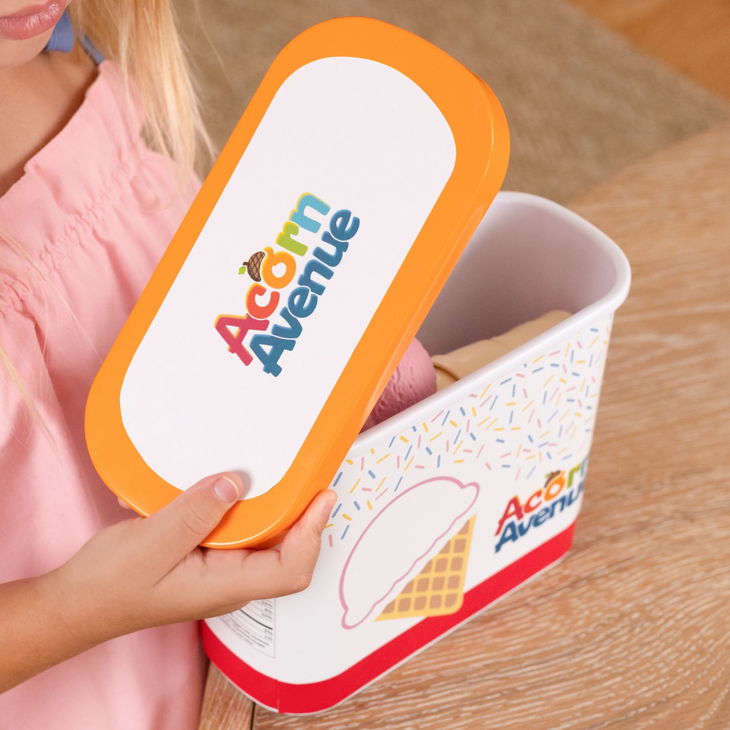 slide 5 of 6, Acorn Avenue Yum Yum Ice Cream Playset, 1 ct