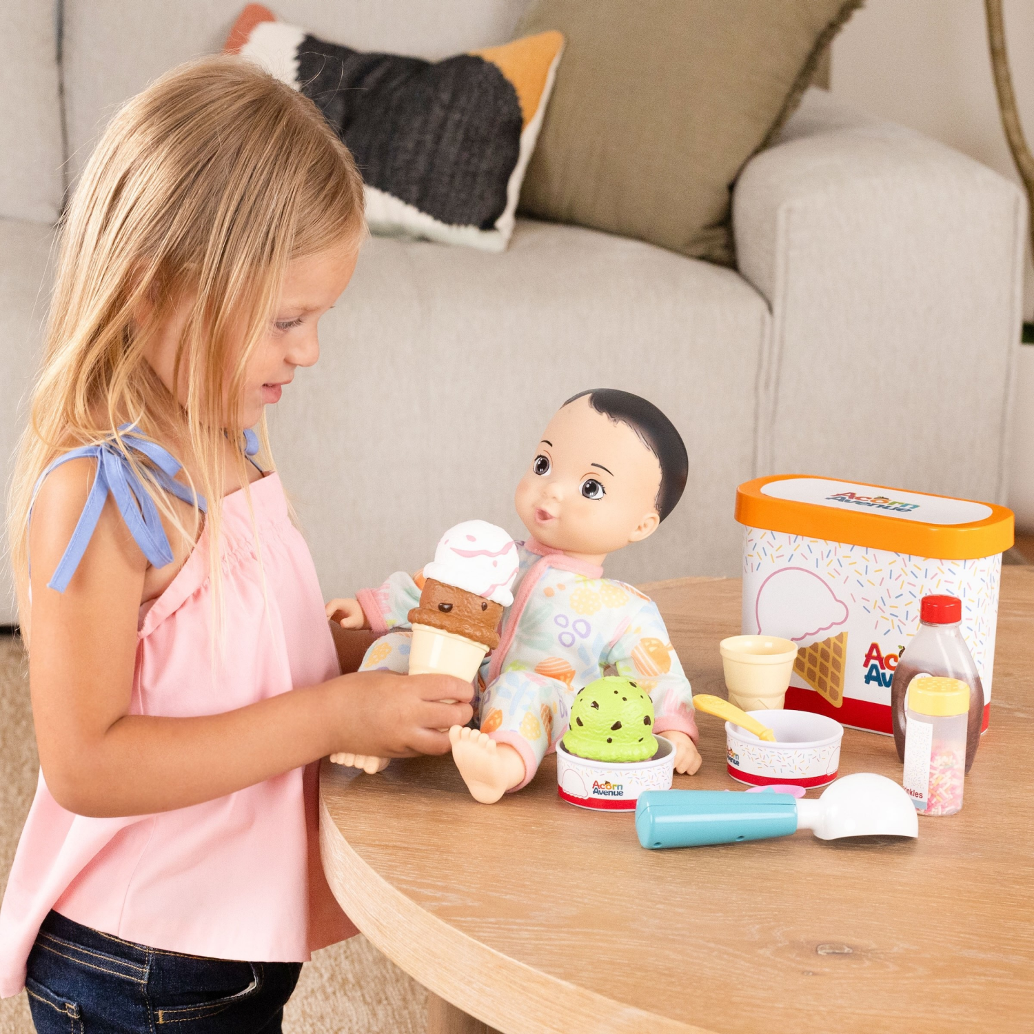 slide 2 of 6, Acorn Avenue Yum Yum Ice Cream Playset, 1 ct