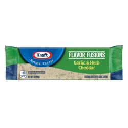 Kraft Flavor Fusions Garlic & Herb Cheddar Cheese