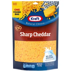 Kraft Sharp Cheddar Shredded Cheese 16 oz Bag