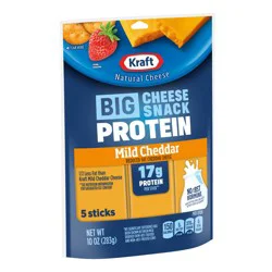 Kraft Natural Cheese Cheddar Protein Big Stick, 10 Oz
