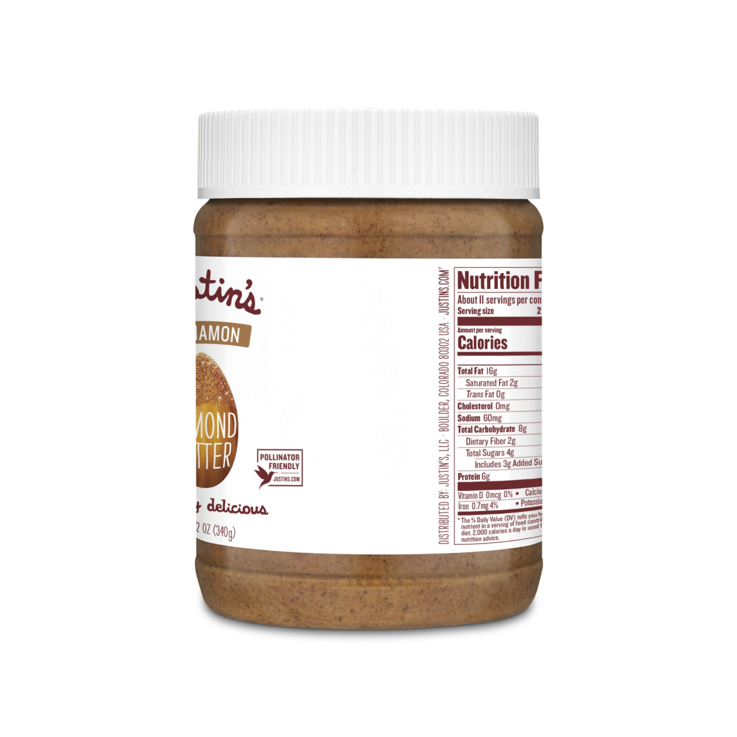 slide 2 of 3, Justin's Cinnamon Almond Butter - 16 oz, 16 oz
