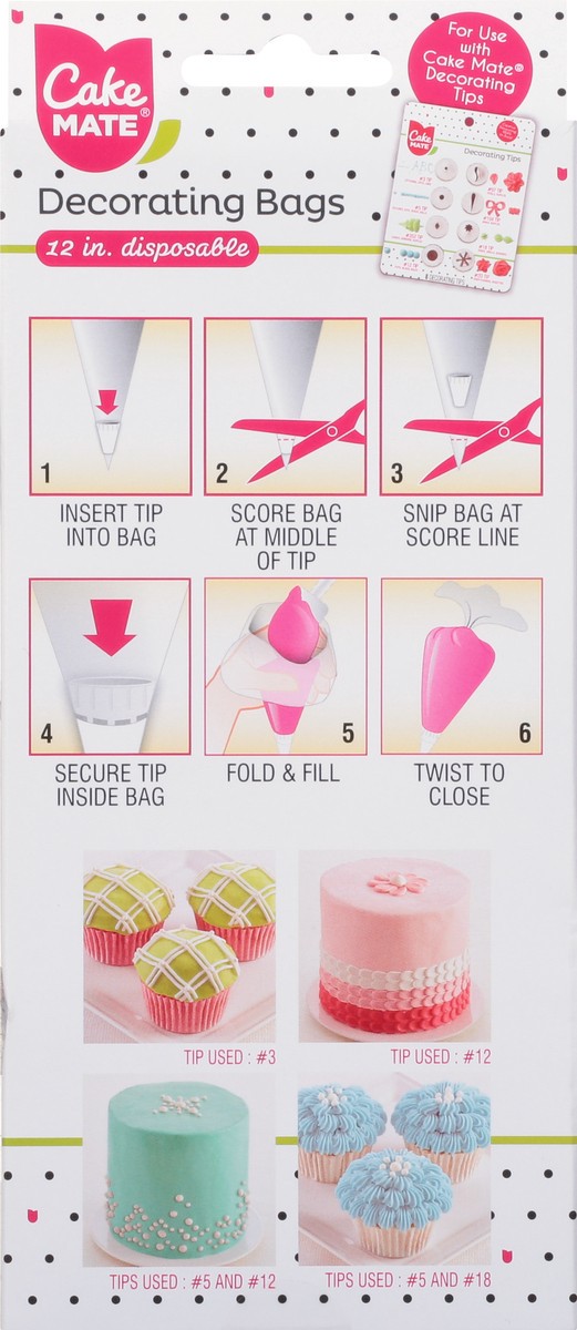 slide 10 of 11, Cake Mate Decorating Bags, 12 ct