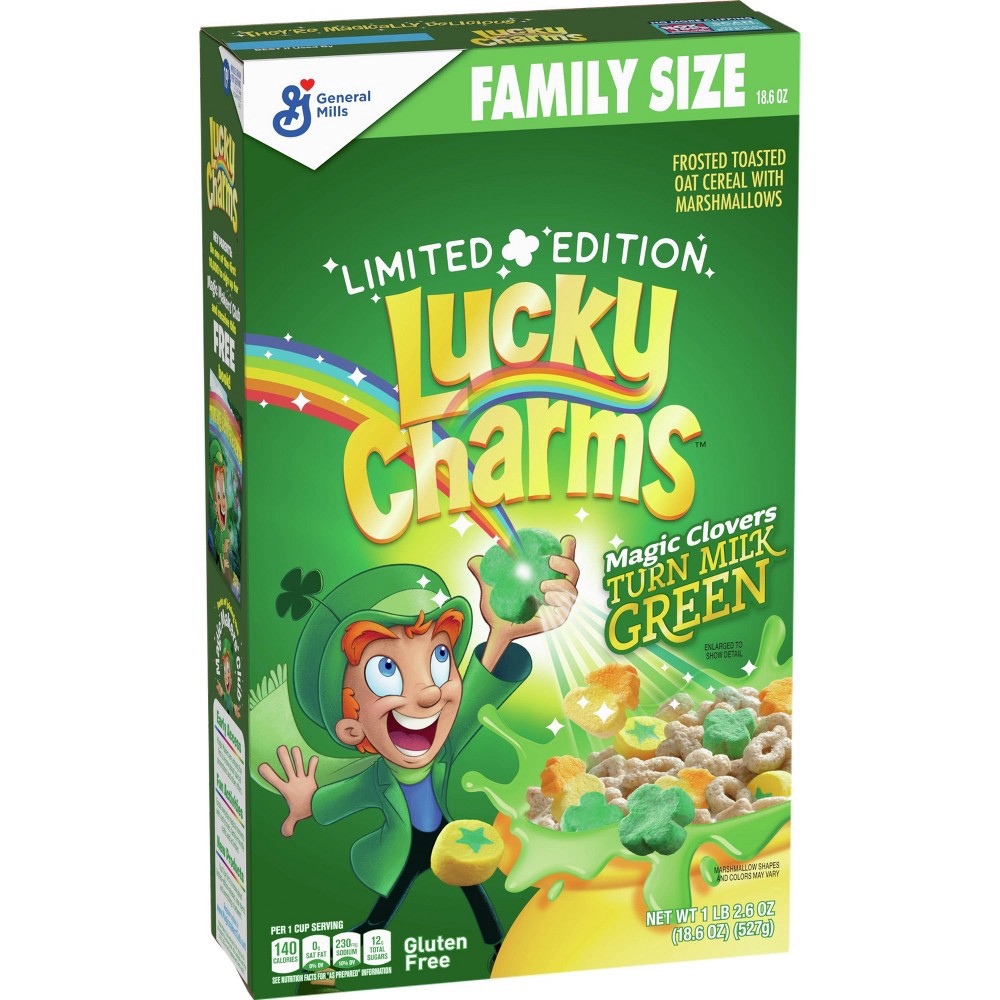 Lucky Charms Cereal with Marshmallows, Frosted Toasted Oat - 18.6 oz