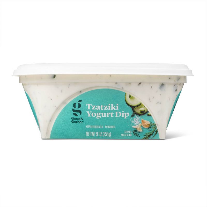 slide 3 of 4, Tzatziki Yogurt Dip - 9oz - Good & Gather™, 9 oz
