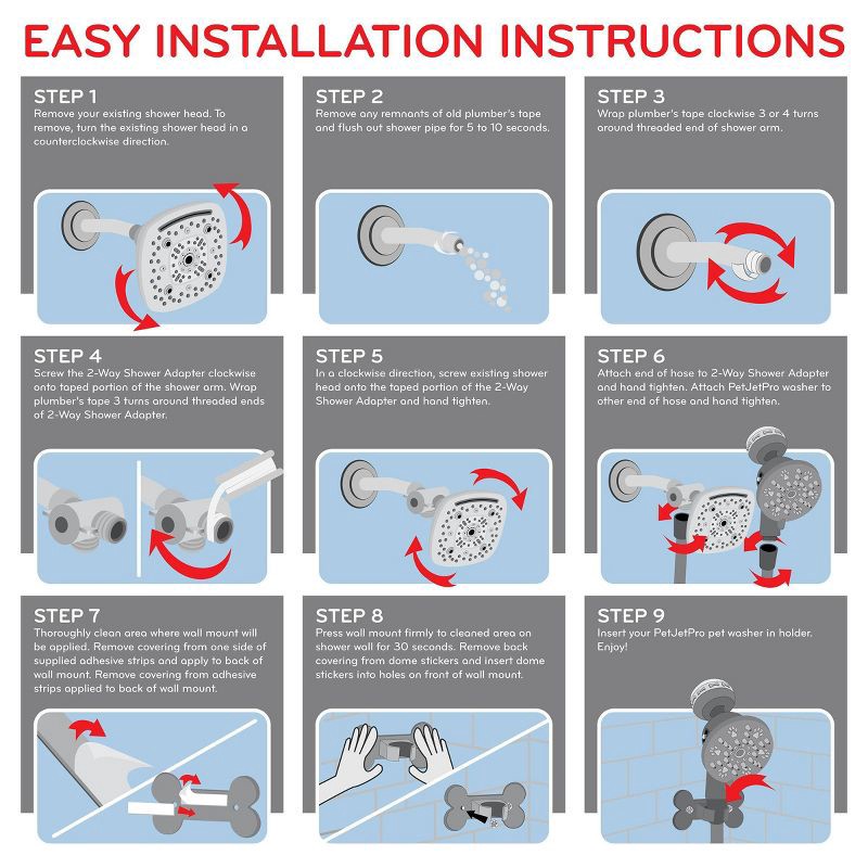 slide 11 of 11, PawSpa PetJetPro 11-Setting Handheld Oxygenics Pet Washer - Gray, 1 ct