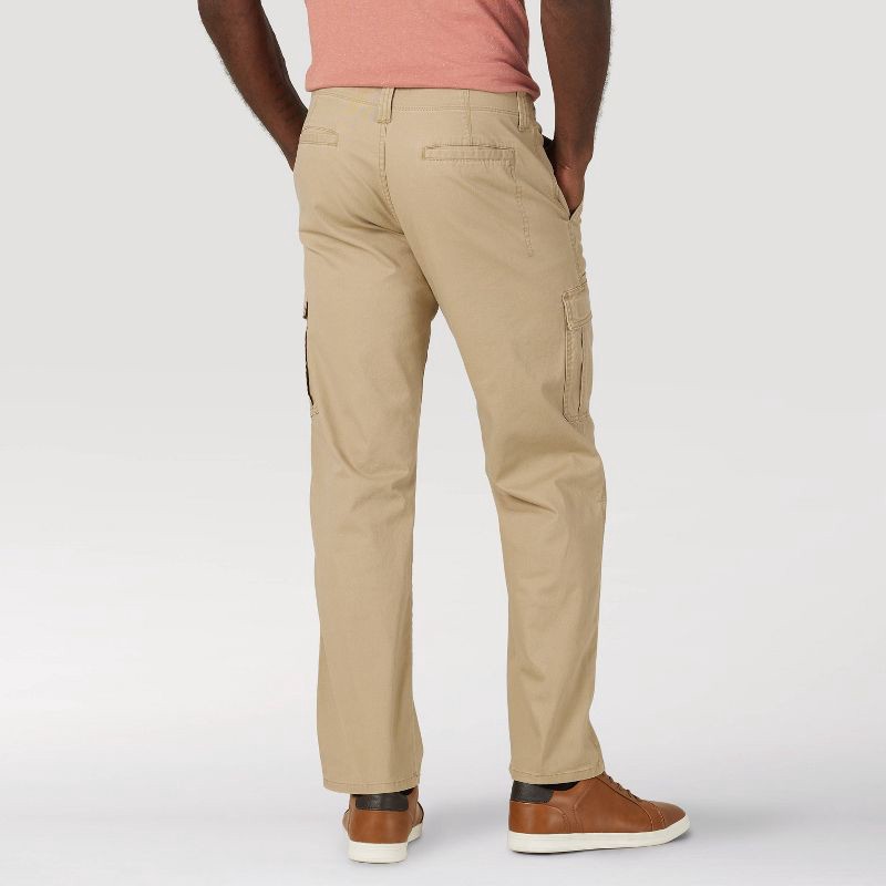 slide 3 of 8, Wrangler Men's Relaxed Fit Flex Cargo Pants - Khaki 36x34, 1 ct
