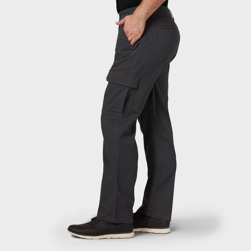 slide 4 of 6, Wrangler Men's Relaxed Fit Flex Cargo Pants - Gray 36x32, 1 ct