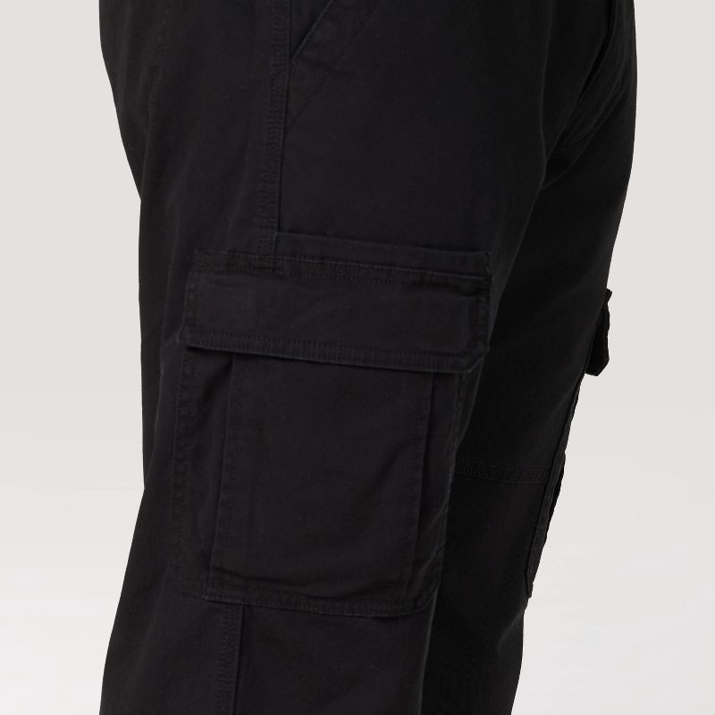 slide 2 of 8, Wrangler Men's Relaxed Fit Flex Cargo Pants - Black 36x34, 1 ct