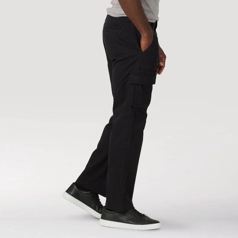 Wrangler Black Relaxed Fit Flex Cargo Pants - 40 X 30 
