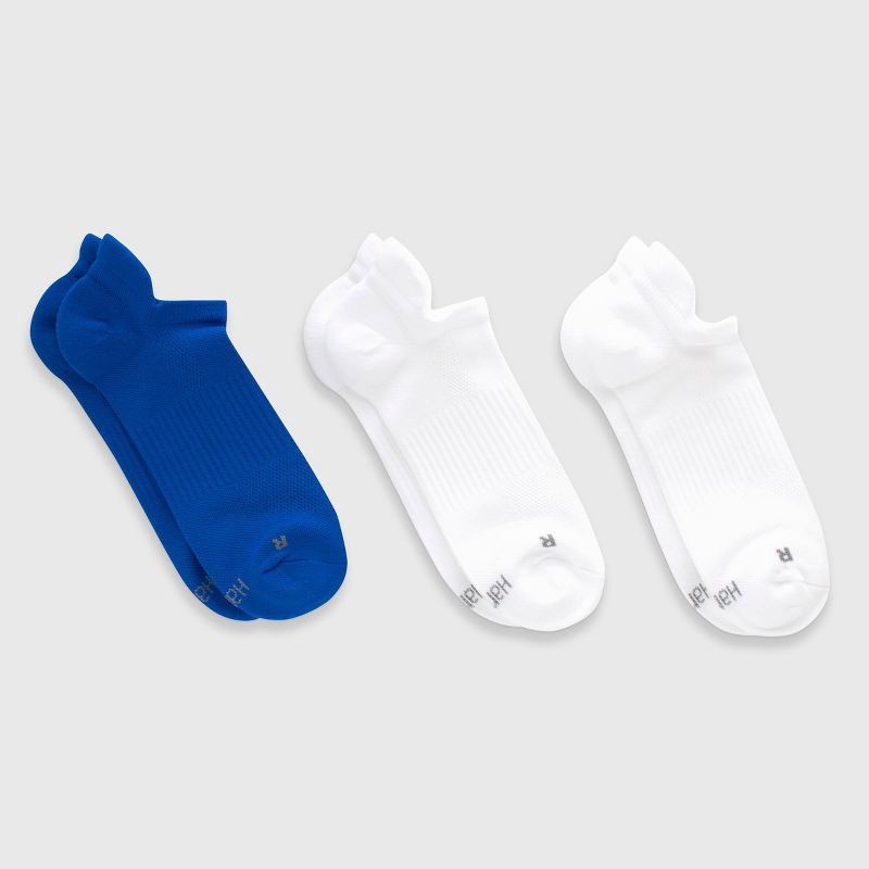 slide 2 of 3, Hanes Premium Men's Nylon Performance Heel Shield Socks 3pk - Blue 6-12, 3 ct