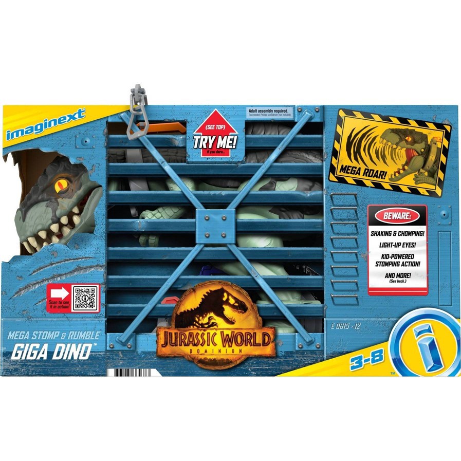 slide 5 of 6, Fisher-Price Imaginext Jurassic World: Dominion Mega Stomp & Rumble Giga Dinosaur, 1 ct