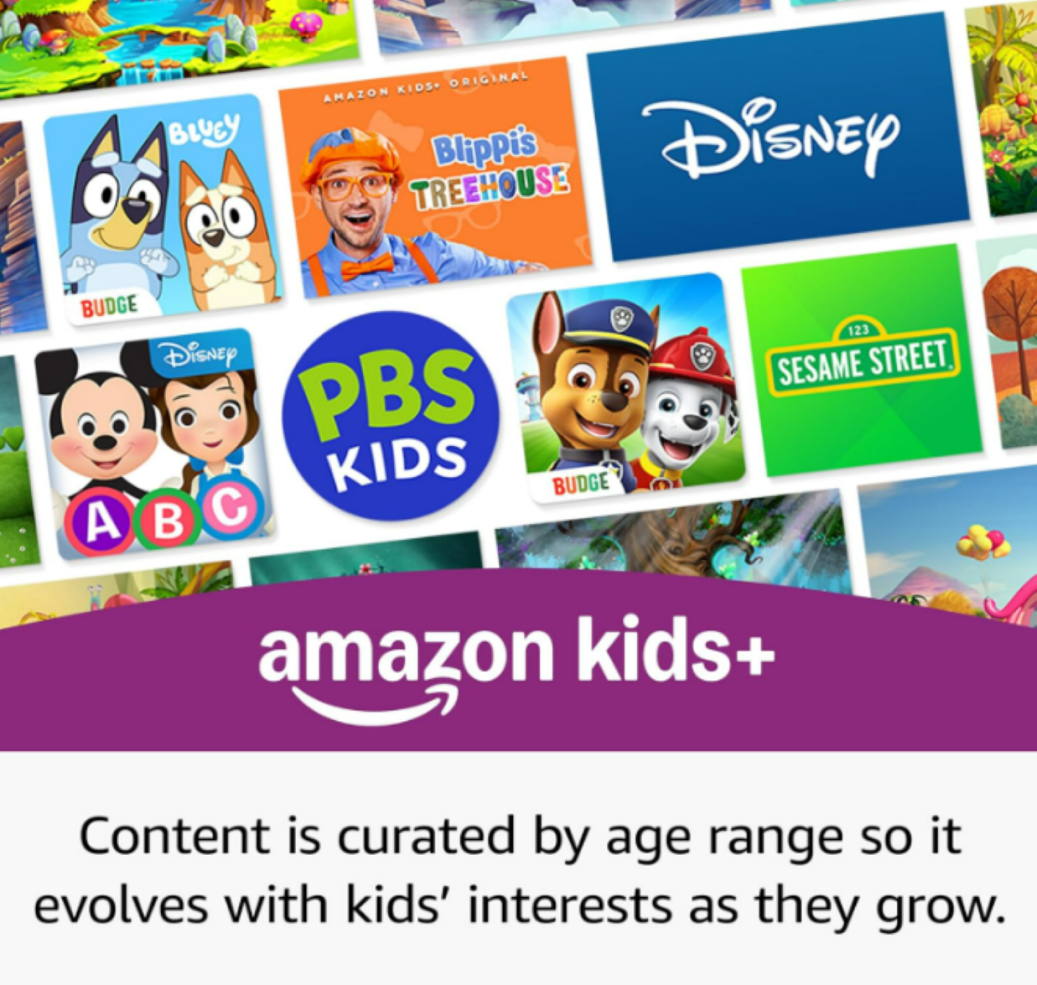 slide 7 of 7, New Amazon Fire HD 8 Kids tablet, ages 3-7. With bright 8" HD screen. Includes ad-free and exclusive content, parental controls and 13-hr battery, 32GB, Purple, (2024 release), 1 ct
