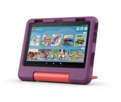 New Amazon Fire HD 8 Kids tablet, ages 3-7. With bright 8" HD screen. Includes ad-free and exclusive content, parental controls and 13-hr battery, 32GB, Purple, (2024 release)
