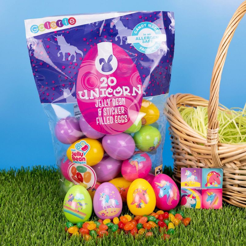 slide 2 of 4, Galerie Easter Printed Unicorn Egg Bag with Jelly Beans - 1.76oz/20ct, 1.76 oz, 20 ct