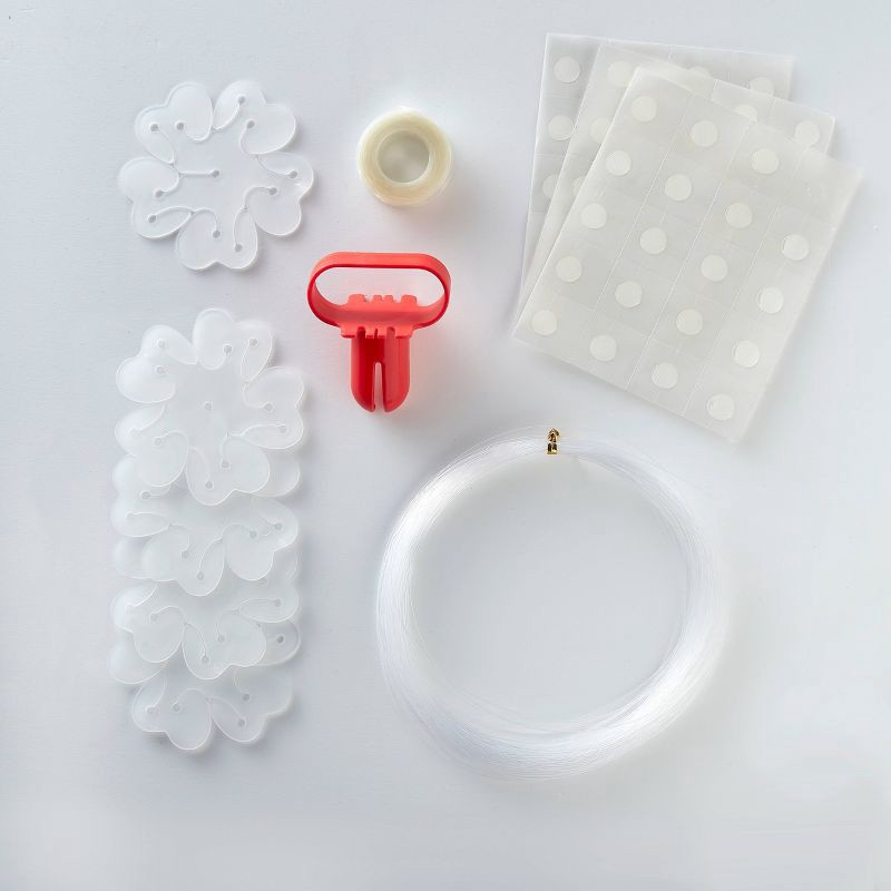 slide 1 of 3, 68ct Balloon Garland Accessory Kit Clear: Includes Balloon Tape & Ties for All Occasions by Ginger Ray, 68 ct