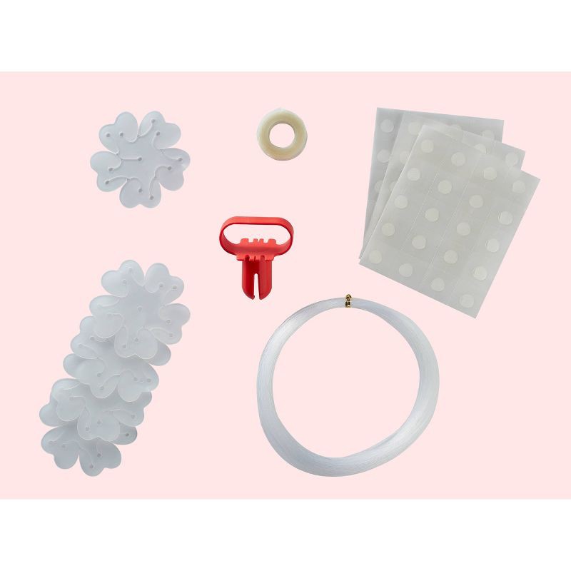 slide 3 of 3, 68ct Balloon Garland Accessory Kit Clear: Includes Balloon Tape & Ties for All Occasions by Ginger Ray, 68 ct