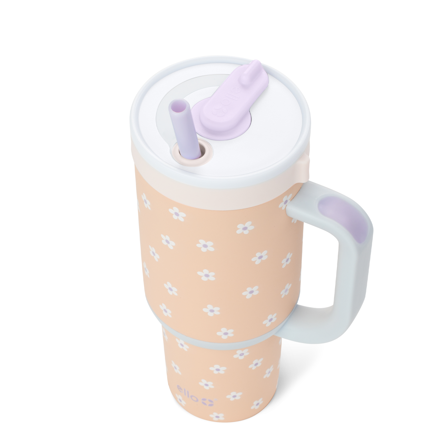 slide 2 of 3, Ello Orange Daisy 24 oz Tumbler 1 Each, 1 ct