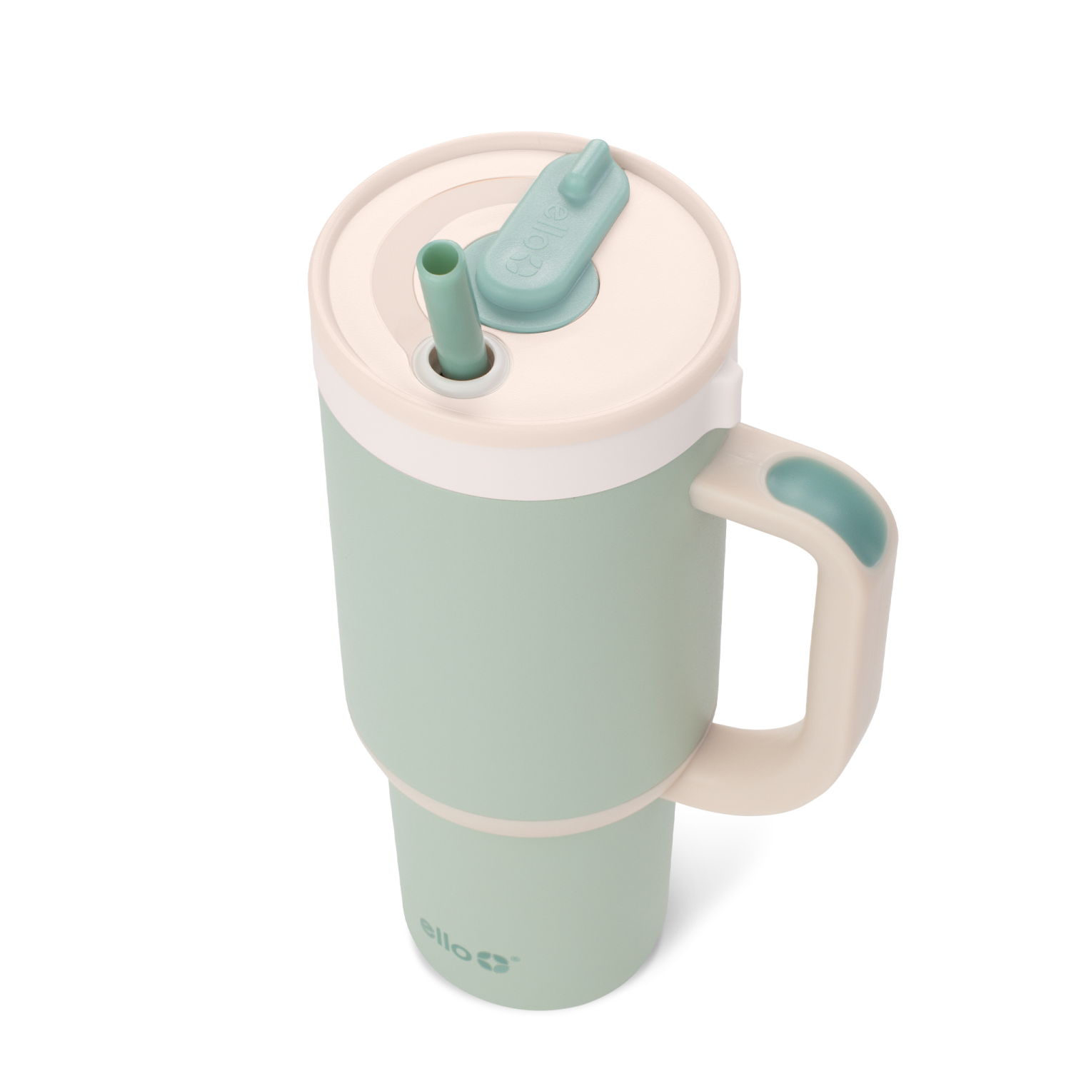 slide 3 of 3, Ello Oasis 24oz Stainless Steel Tumbler Pistachio, 24 oz