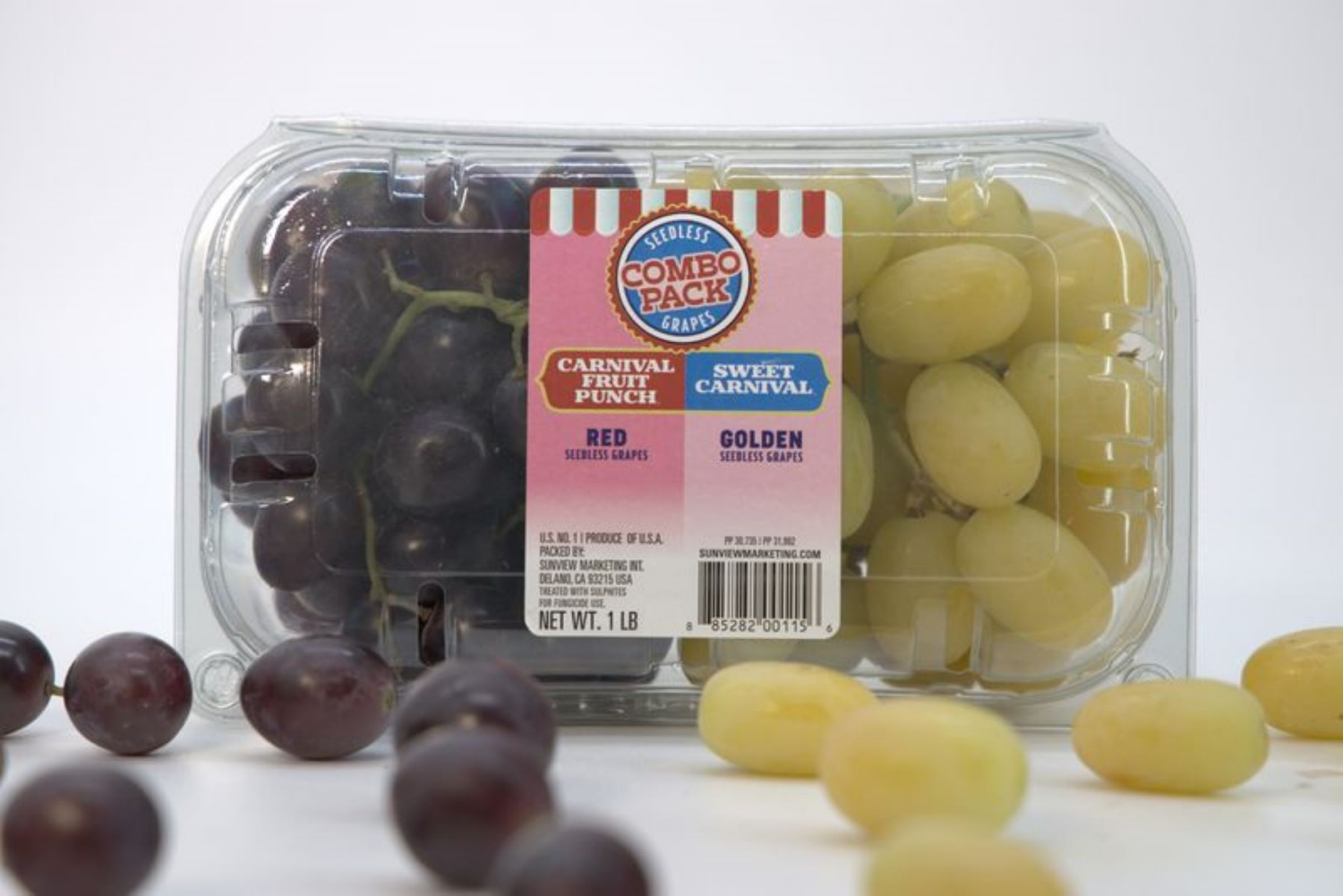 slide 2 of 3, Flavor Grown Candy Licious Candy Grape Duo 1 lb, 1 lb