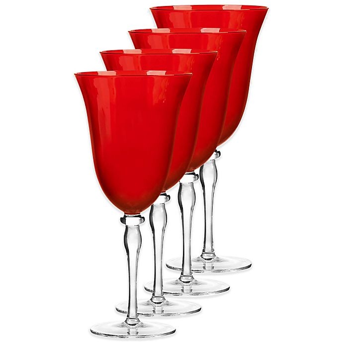 slide 1 of 2, Qualia Rouge Red Wine Glasses, 4 ct