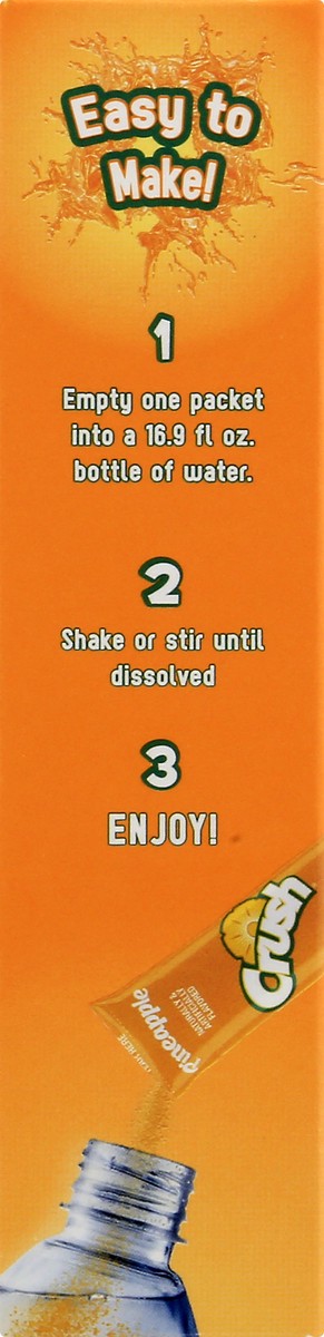 slide 2 of 13, Crush Sugar Free On The Go Pineapple Drink Mix Packets- 6 ct, 6 ct