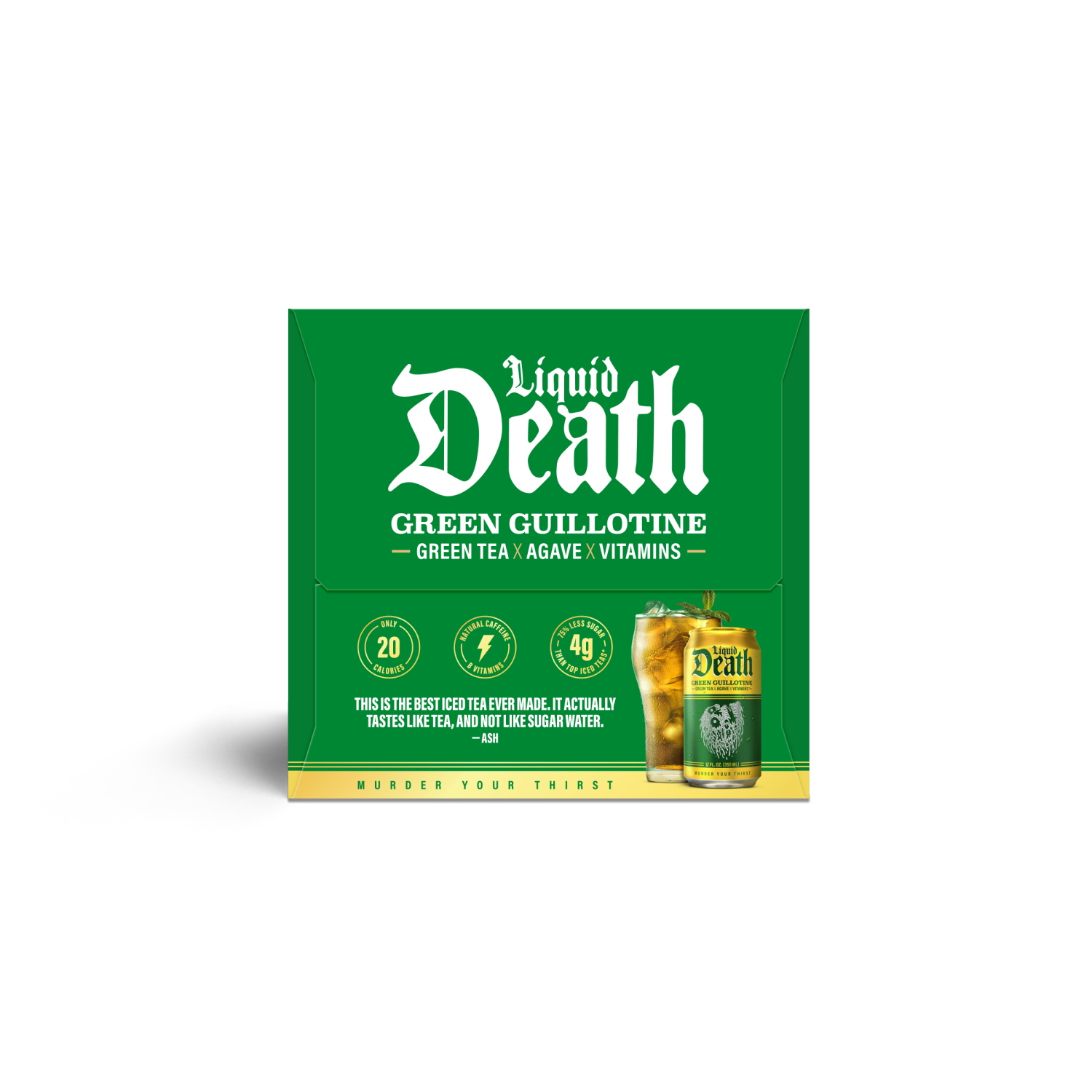 slide 2 of 3, Liquid Death, Sweet Reaper Iced Tea, Southern Style Sweet Tea, 6 ct