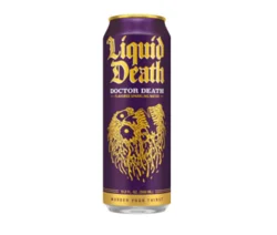 Liquid Death, Doctor Death, Soda-Flavored Sparkling Water, 19.2 oz King Sized Can, Low Calorie & No Artificial Sweeteners