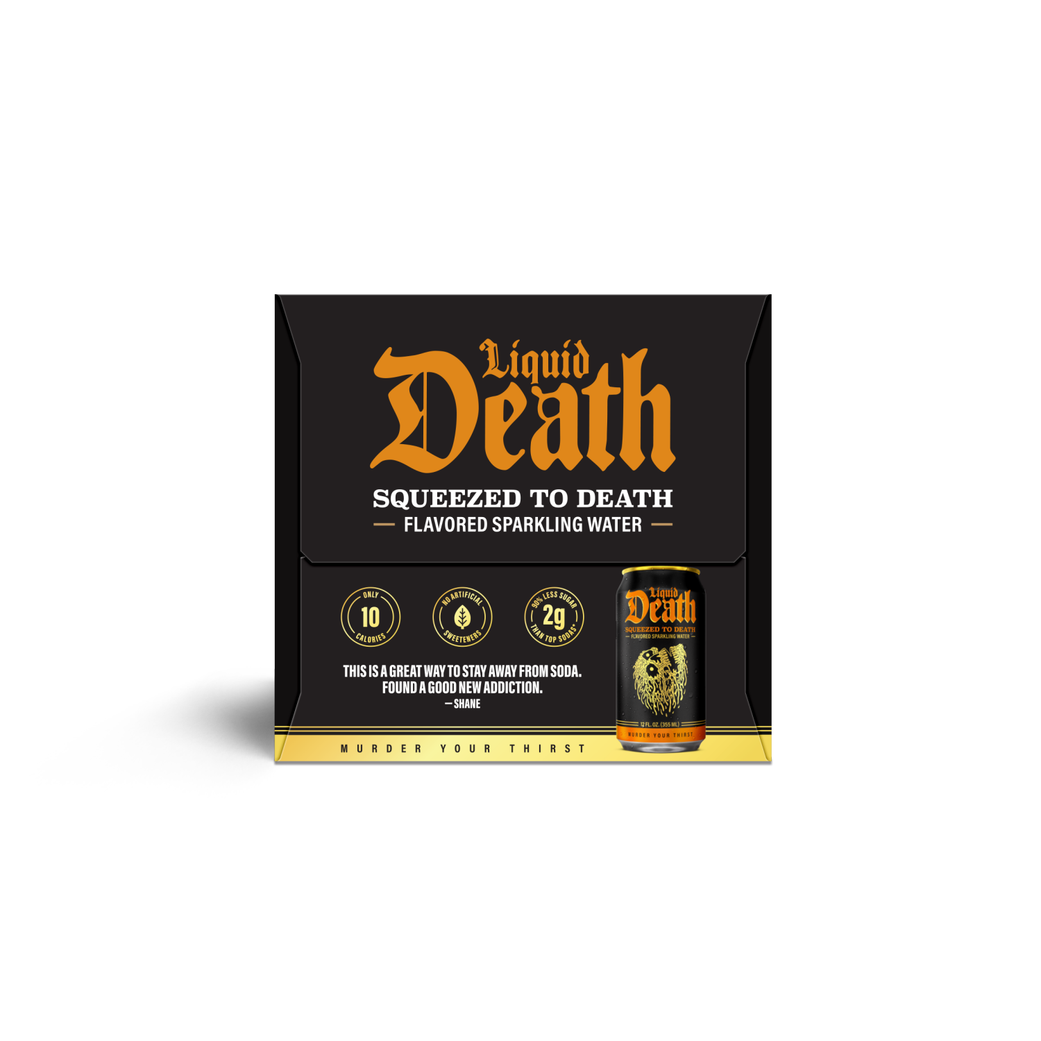 slide 2 of 4, Liquid Death Squeezed to Death Sparkling Water - 6pk/12 fl oz Cans, 6 ct; 12 fl oz