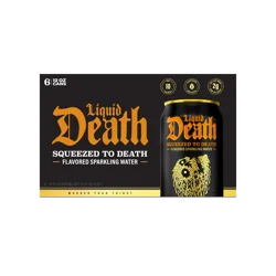 Liquid Death Squeezed to Death Sparkling Water - 6pk/12 fl oz Cans