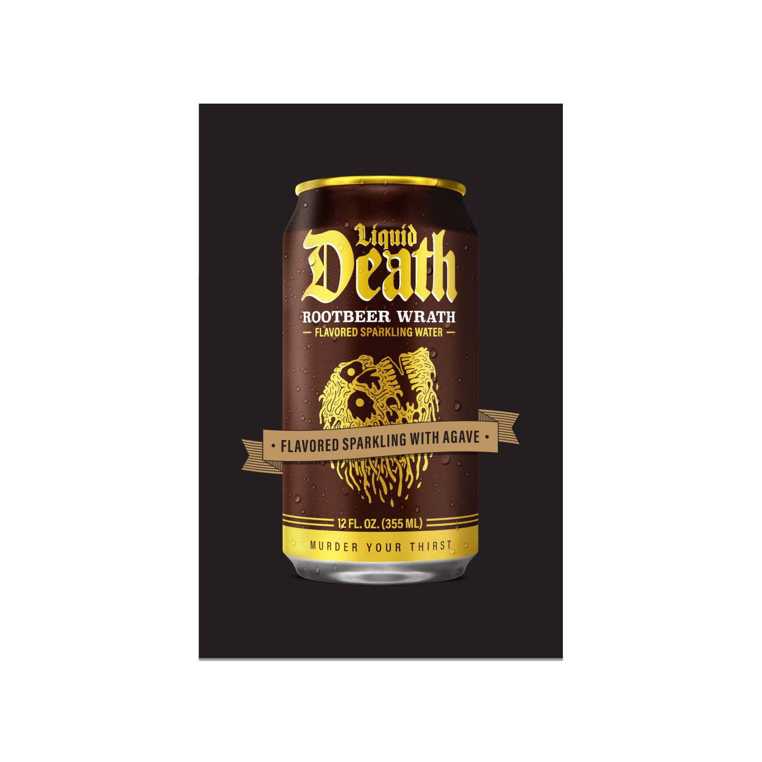 slide 3 of 4, Liquid Death, Rootbeer Wrath, Root Beer-Flavored Sparkling Water, 6 ct