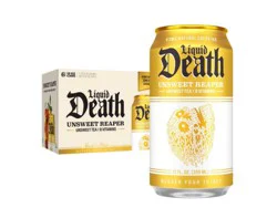 Liquid Death Unsweet Reaper Tea 12oz 6pk