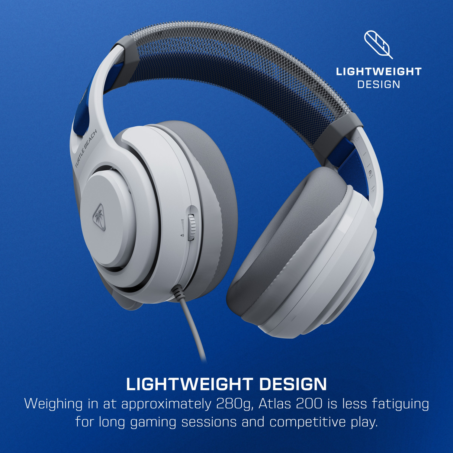 slide 8 of 8, Turtle Beach Atlas 200 Wired Headset for PlayStation - White, 1 ct