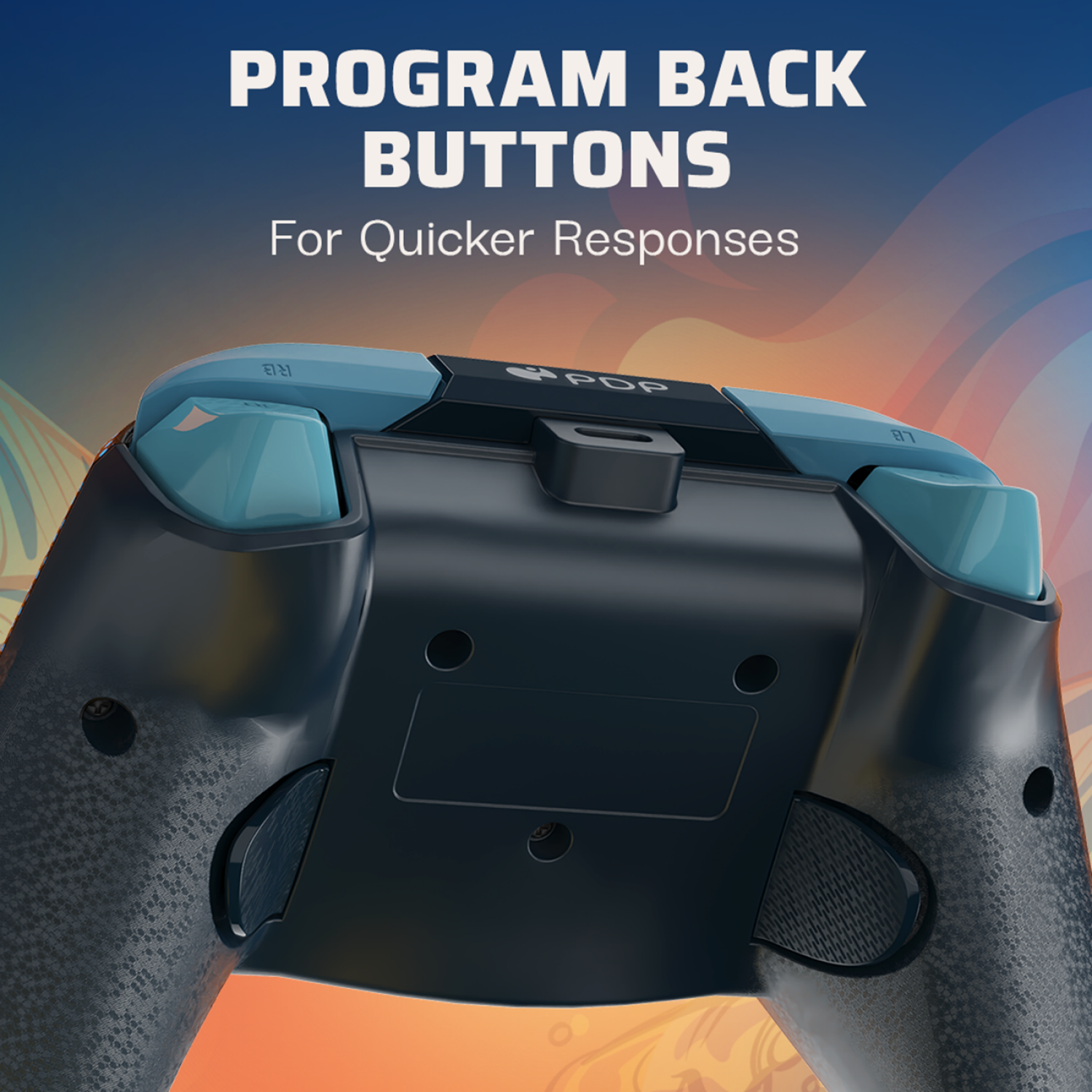 slide 4 of 8, TURTLE BEACH PDP - REMATCH GLOW Advanced Wired Gaming Controller for Xbox Series X|S, Xbox One, & Windows 10/11 PC (Blue Tide), 10/11 ct